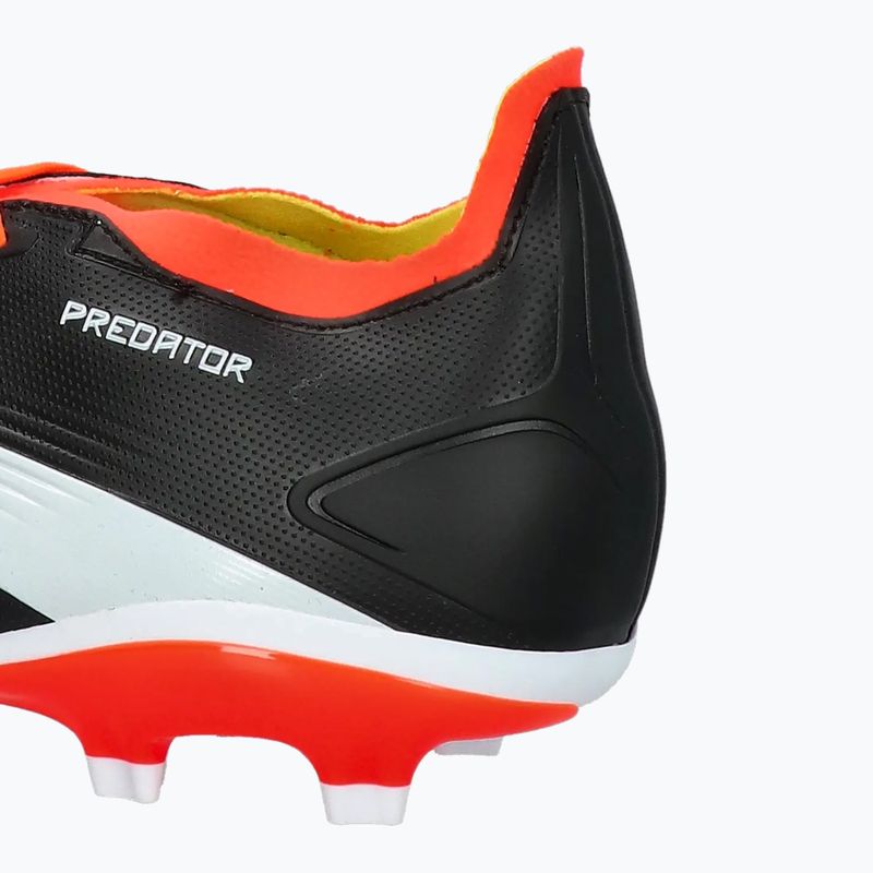 Football boots adidas Predator League FG core black/cloud white/solar red 8