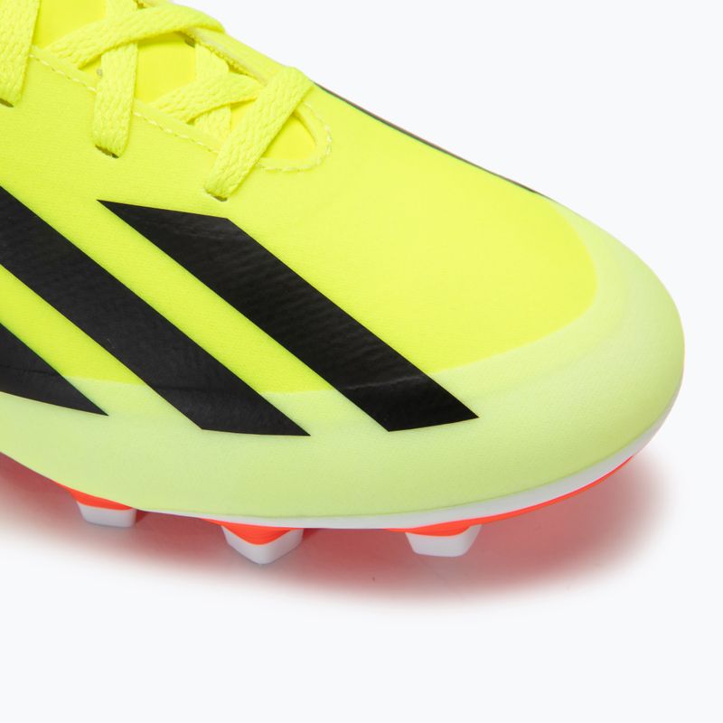 Men's adidas X Crazyfast Club FxG team football boots solar yellow/core black/cloud white 7