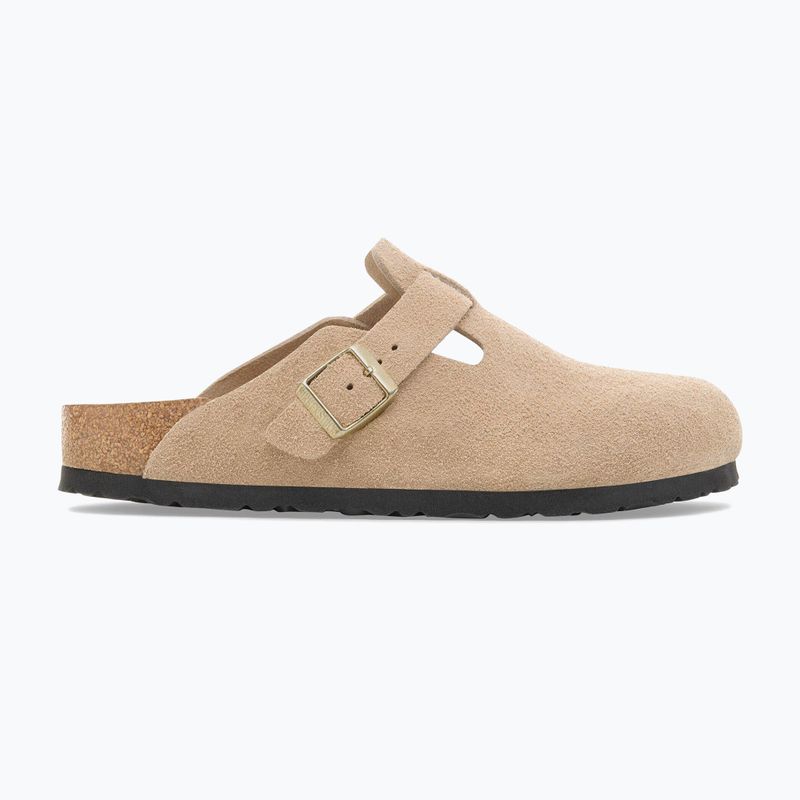 Slides BIRKENSTOCK Boston Suede Leather sandcastle 2