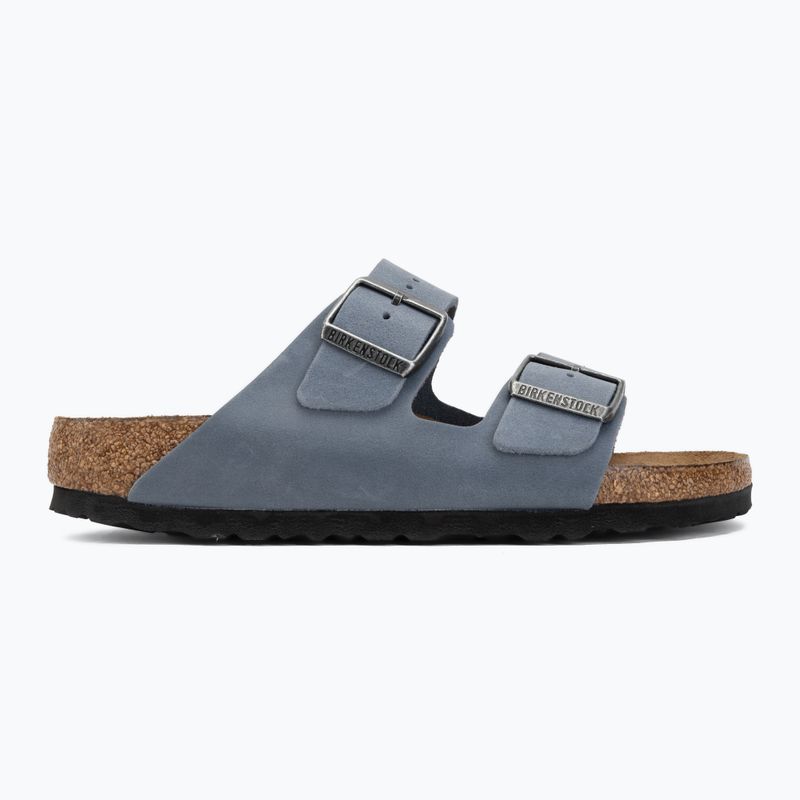 Slides BIRKENSTOCK Arizona Soft Footbed Oiled Leather Narrow elemental blue 2