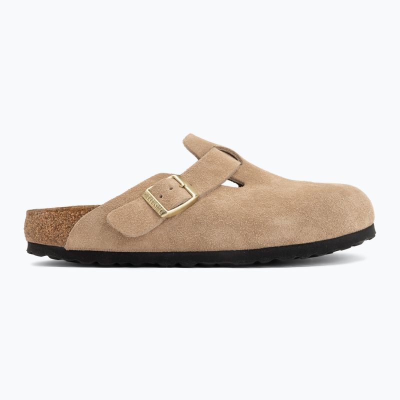 Slides BIRKENSTOCK Boston Suede Leather sandcastle 2