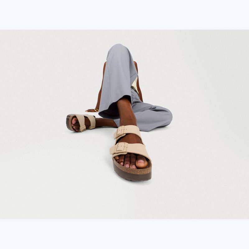 Slides BIRKENSTOCK Arizona Flex Platform Birko-Flor sandcastle 7