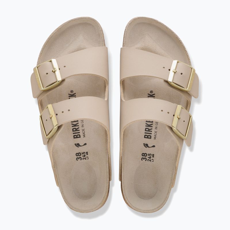 Women's slides BIRKENSTOCK Arizona Birko-Flor triples sandcastle/oyster 3