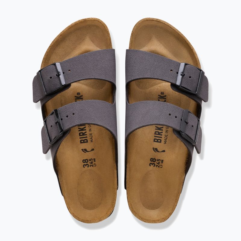 Slides BIRKENSTOCK Arizona BF Narrow velvet gray/black 3