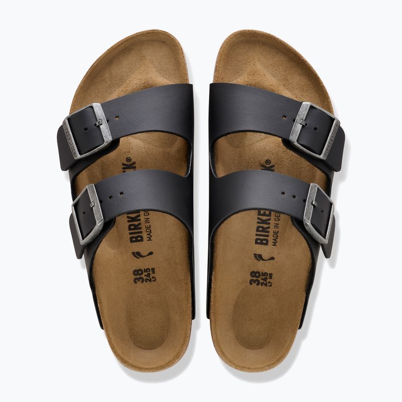 Slides BIRKENSTOCK Arizona Birko-Flor black/light gray 3