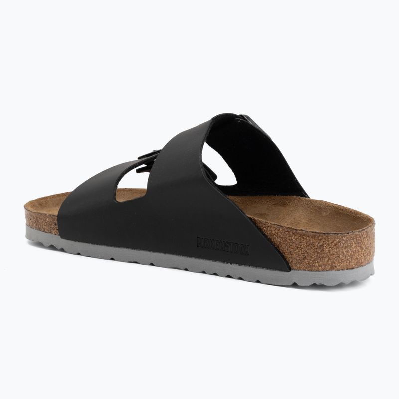 Slides BIRKENSTOCK Arizona Birko-Flor black/light gray 3