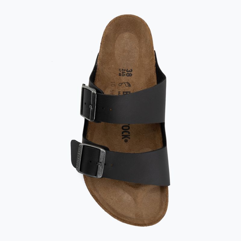 Slides BIRKENSTOCK Arizona Birko-Flor black/light gray 5