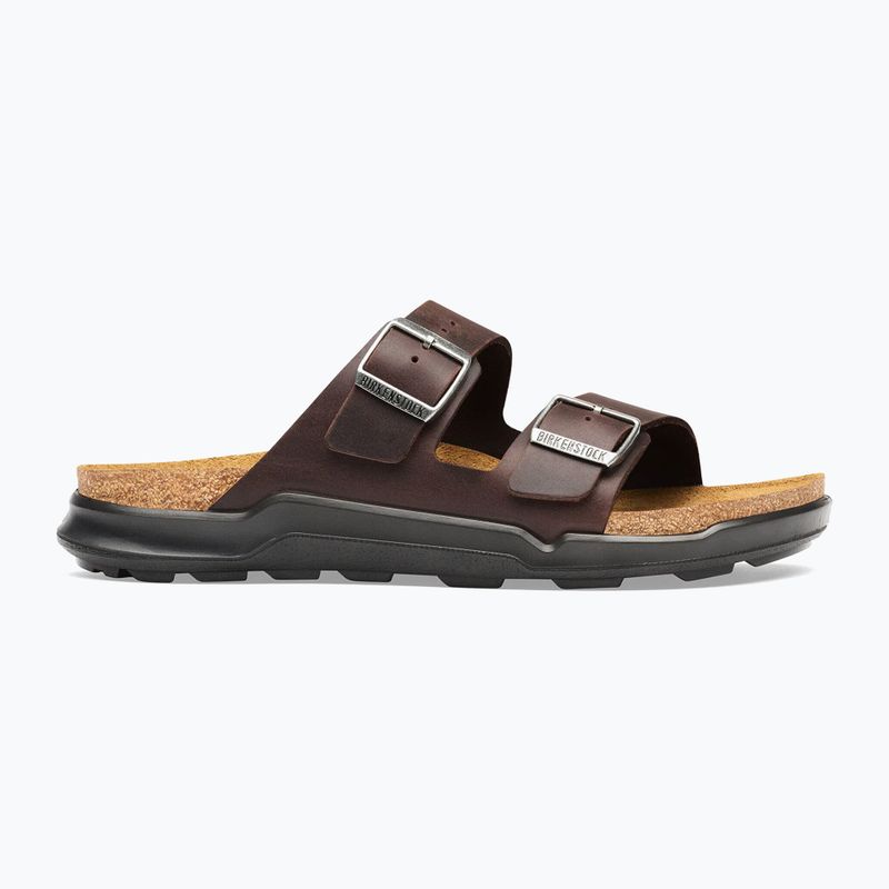 Men's slides BIRKENSTOCK Arizona Crosstown Oiled Leather Regular habana/black 2