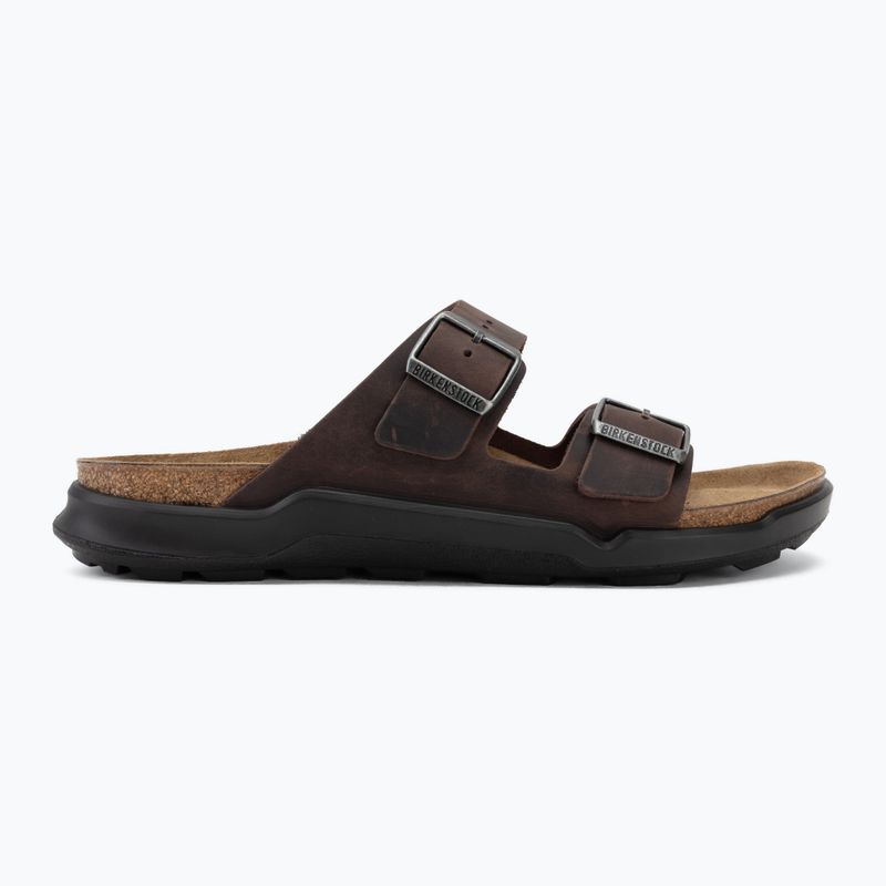 Men's slides BIRKENSTOCK Arizona Crosstown Oiled Leather Regular habana/black 2