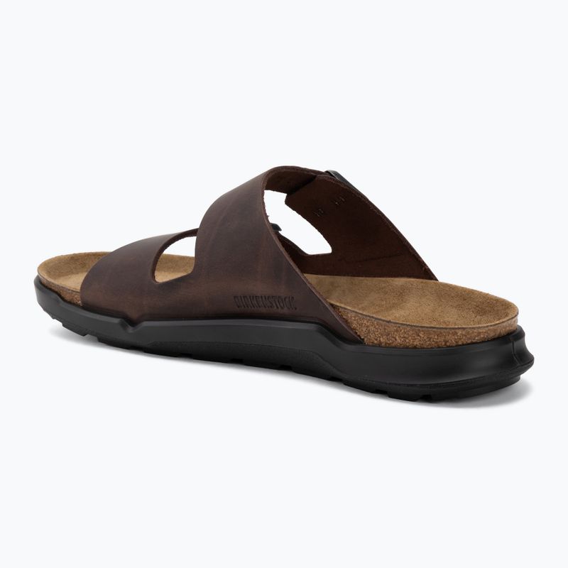 Men's slides BIRKENSTOCK Arizona Crosstown Oiled Leather Regular habana/black 3