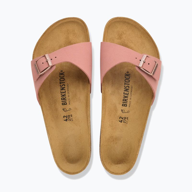 Women's slippers BIRKENSTOCK Madrid Birkibuc Narrow pink clay 4