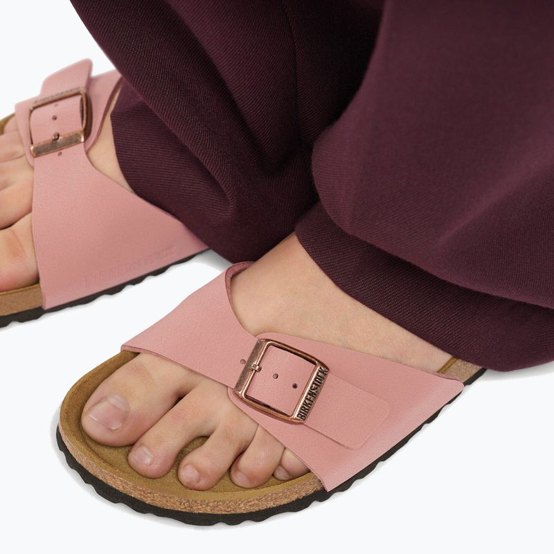 Women's slippers BIRKENSTOCK Madrid Birkibuc Narrow pink clay 8