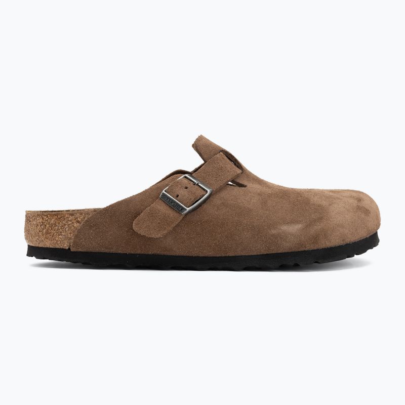 Slides BIRKENSTOCK Boston Suede Leather dark tea 2