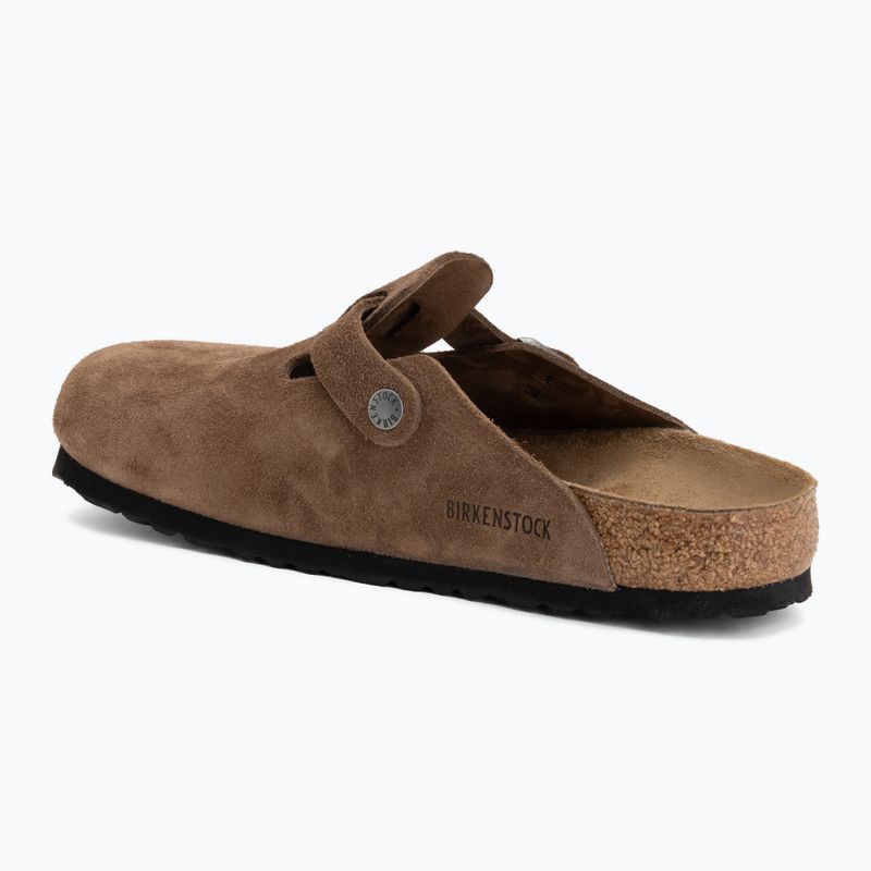 Slides BIRKENSTOCK Boston Suede Leather dark tea 3