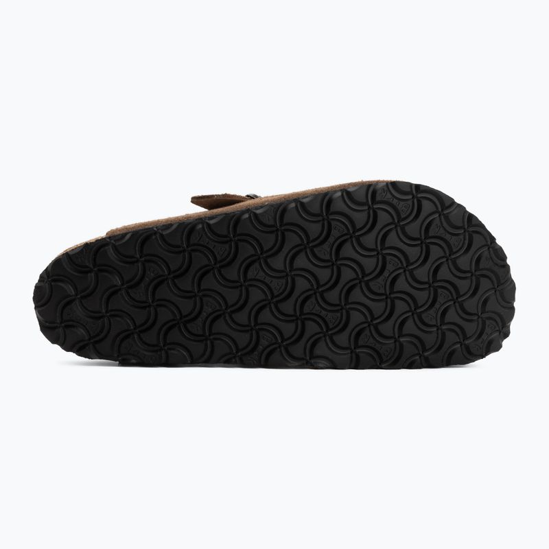 Slides BIRKENSTOCK Boston Suede Leather dark tea 4