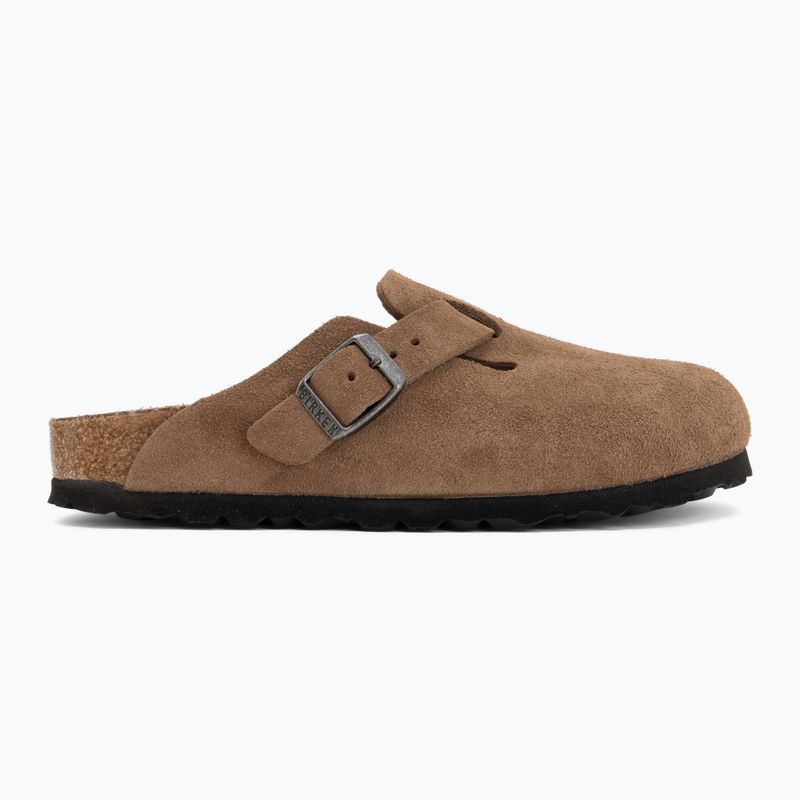 Slides BIRKENSTOCK Boston Suede Leather dark tea 2