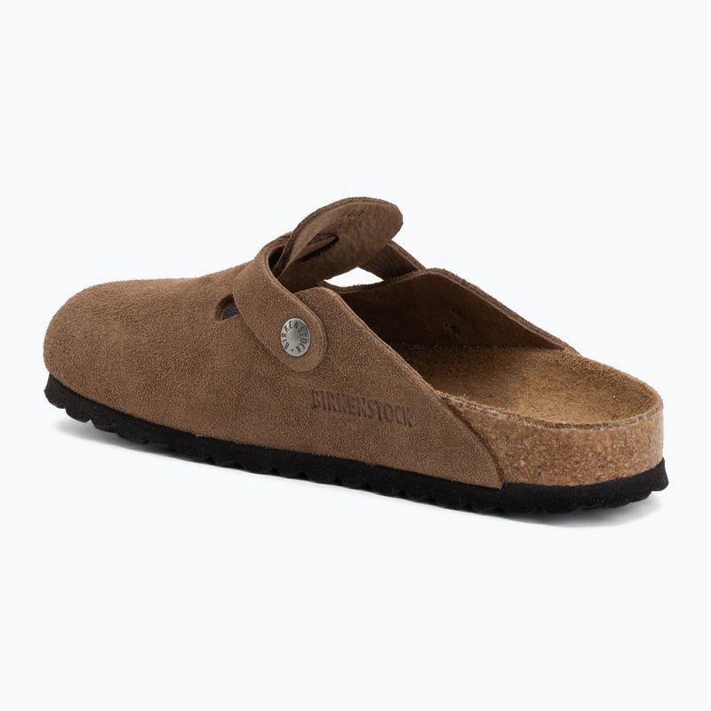 Slides BIRKENSTOCK Boston Suede Leather dark tea 3