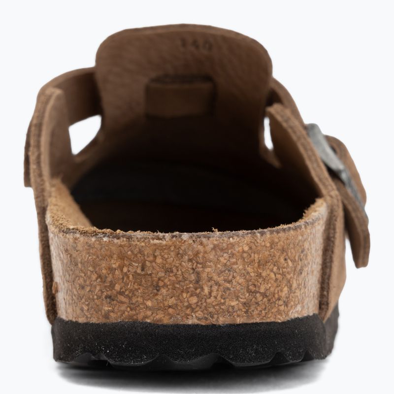Slides BIRKENSTOCK Boston Suede Leather dark tea 6