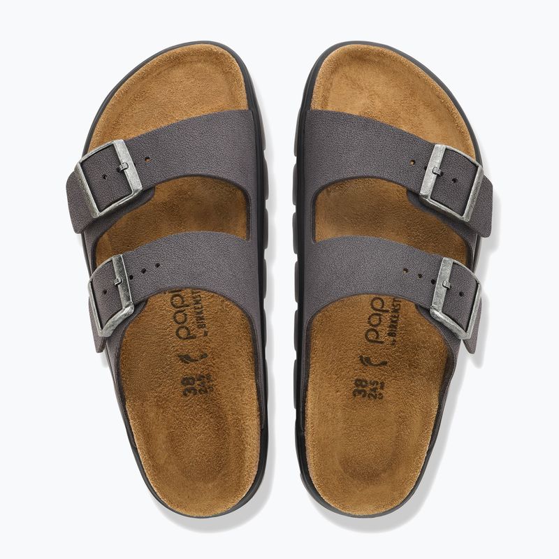 Slides BIRKENSTOCK Arizona Chunky Birkibuc velvet gray 3
