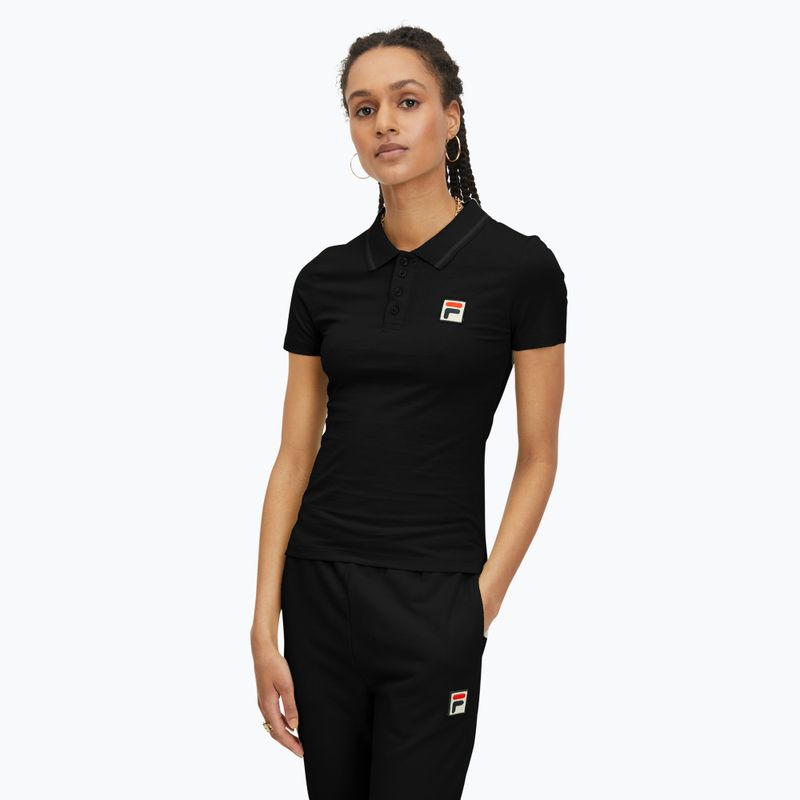 FILA women's polo shirt Leuben black