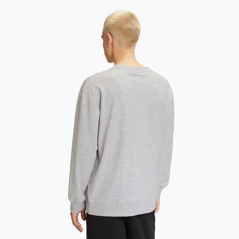 FILA men's Lahti Crew light grey melange sweatshirt 3