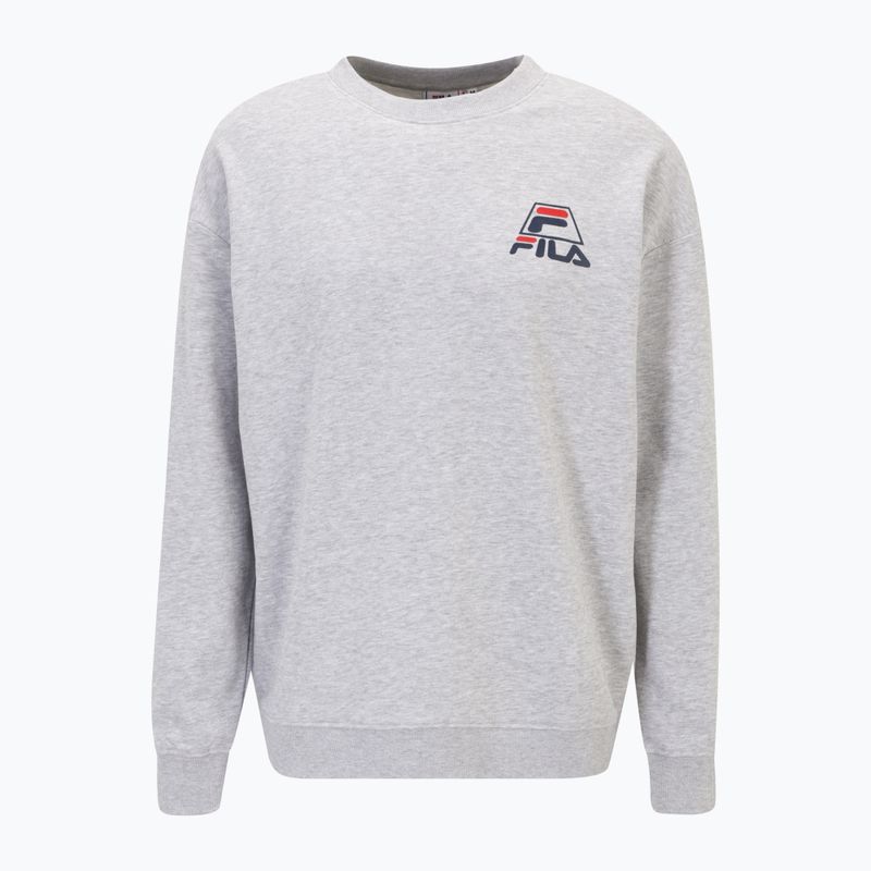 FILA men's Lahti Crew light grey melange sweatshirt 5