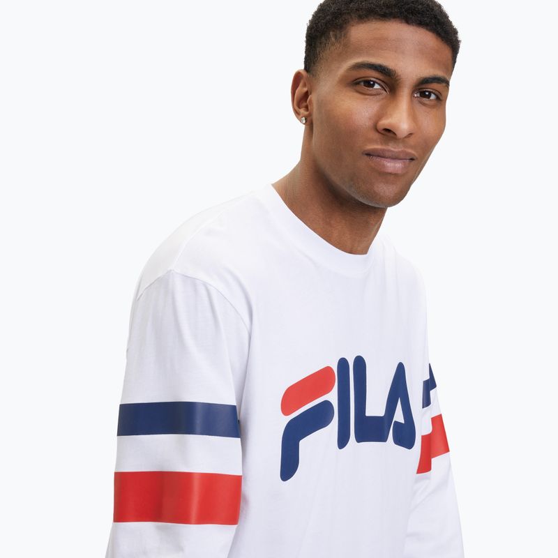 Men's FILA Luohe Oversized Crew bright white sweatshirt 4