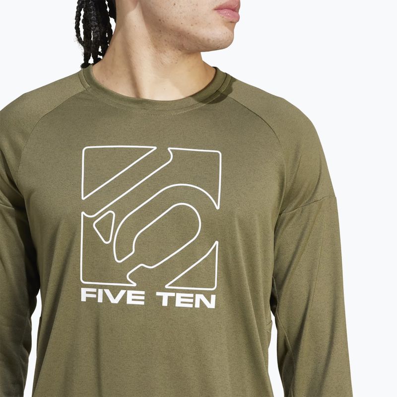Men's cycling longsleeve adidas FIVE TEN Long Sleeve Jersey olive strata 5
