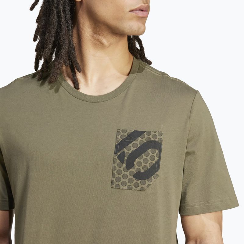 Men's adidas FIVE TEN Brand Of The Brave Tee olive strata cycling jersey 5