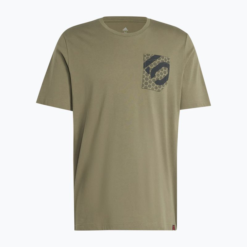 Men's adidas FIVE TEN Brand Of The Brave Tee olive strata cycling jersey 7