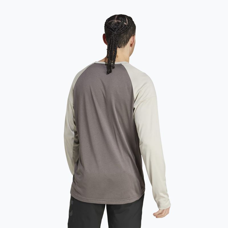 Men's cycling longsleeve adidas FIVE TEN Long Sleeve Jersey charcoal/putty grey 2