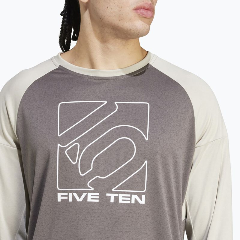 Men's cycling longsleeve adidas FIVE TEN Long Sleeve Jersey charcoal/putty grey 5