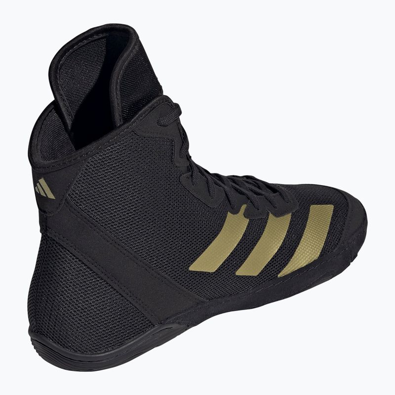 Wrestling shoes adidas Adizero core black/gold metallic 8