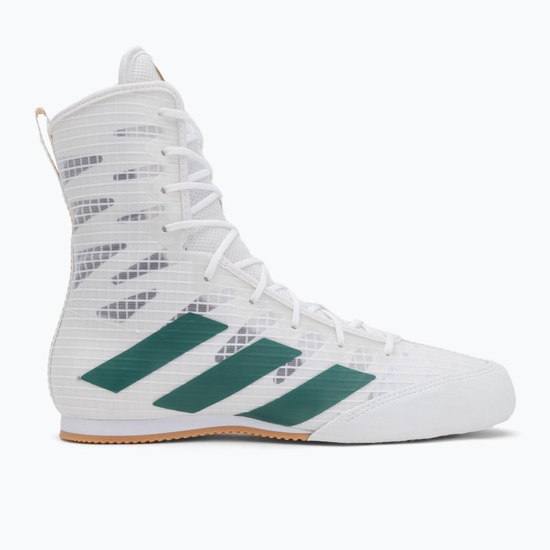 adidas Box Hog 4 cloud white/collegiate green/core black boxing shoes 2