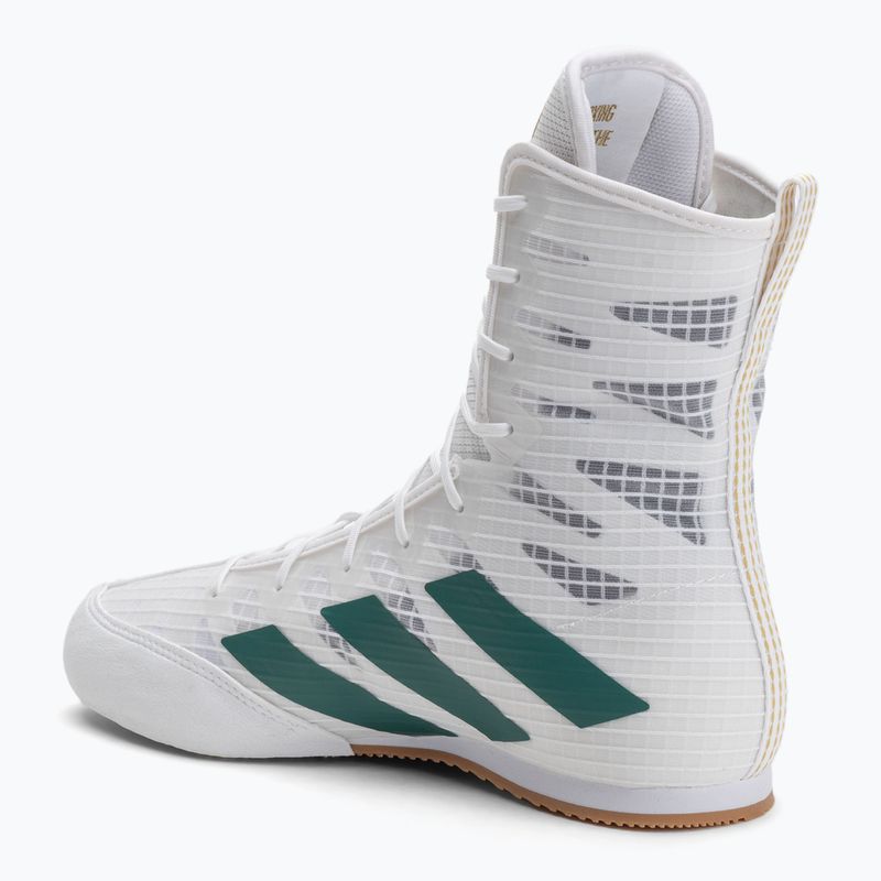 adidas Box Hog 4 cloud white/collegiate green/core black boxing shoes 3