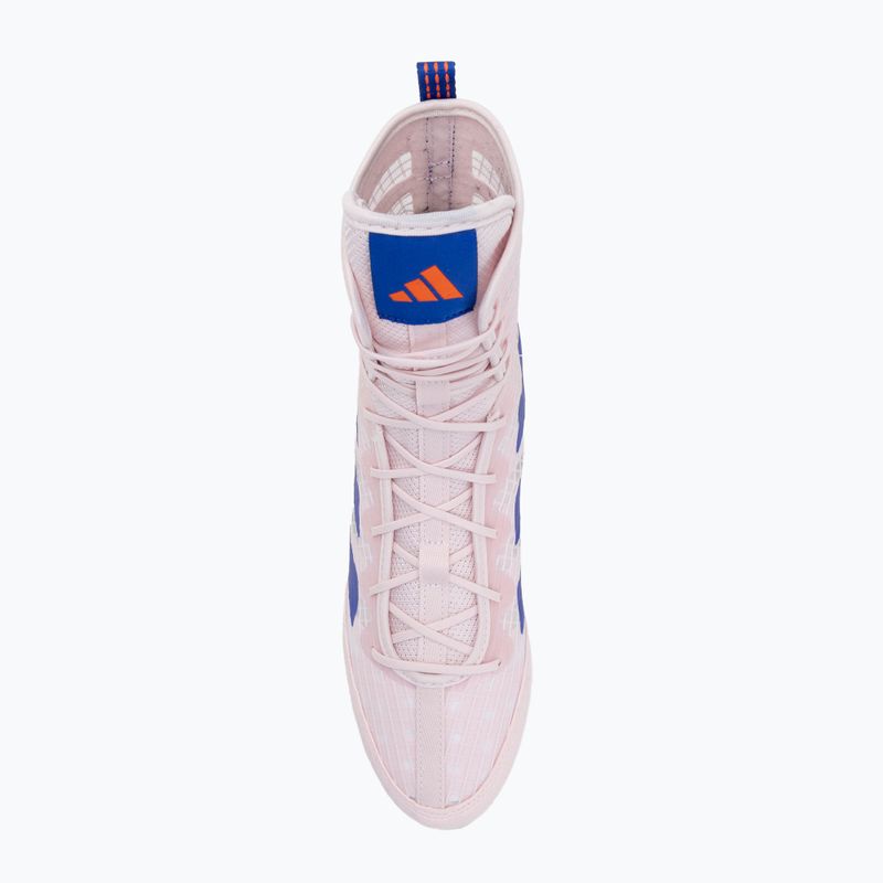 Boxing shoes adidas Box Hog 4 almost pink/lucid blue/impact orange 5