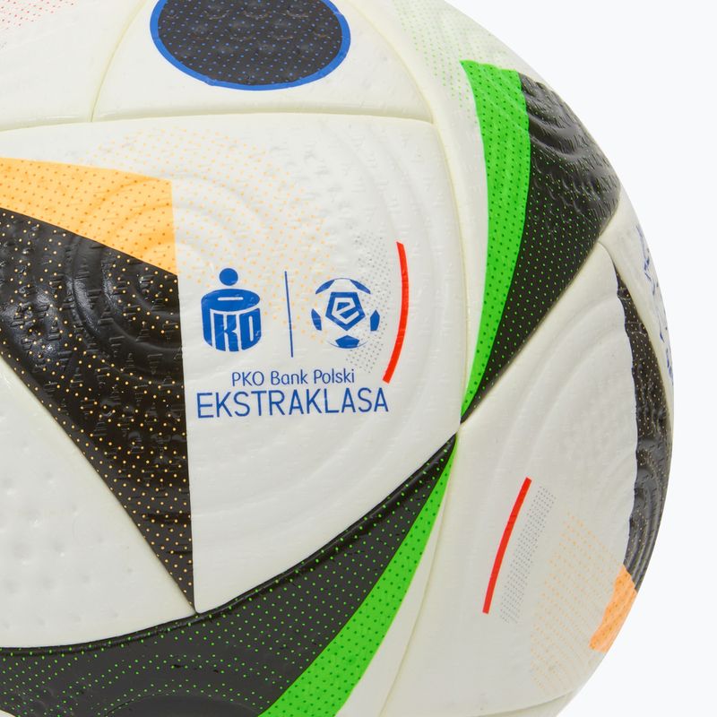 adidas Ekstraklasa Pro football white/black/glow blue size 5 3