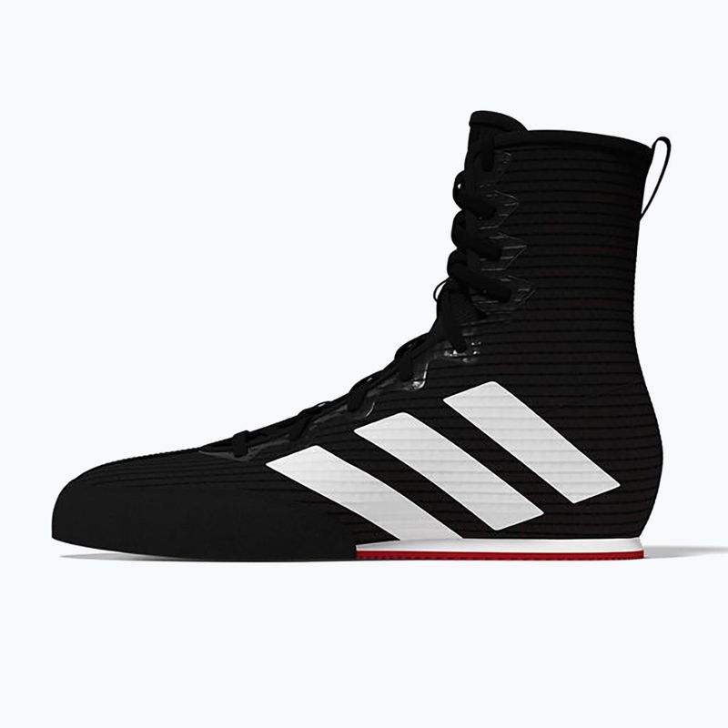 adidas Box Hog 4 core black/cloud white/pure ruby boxing shoes 4