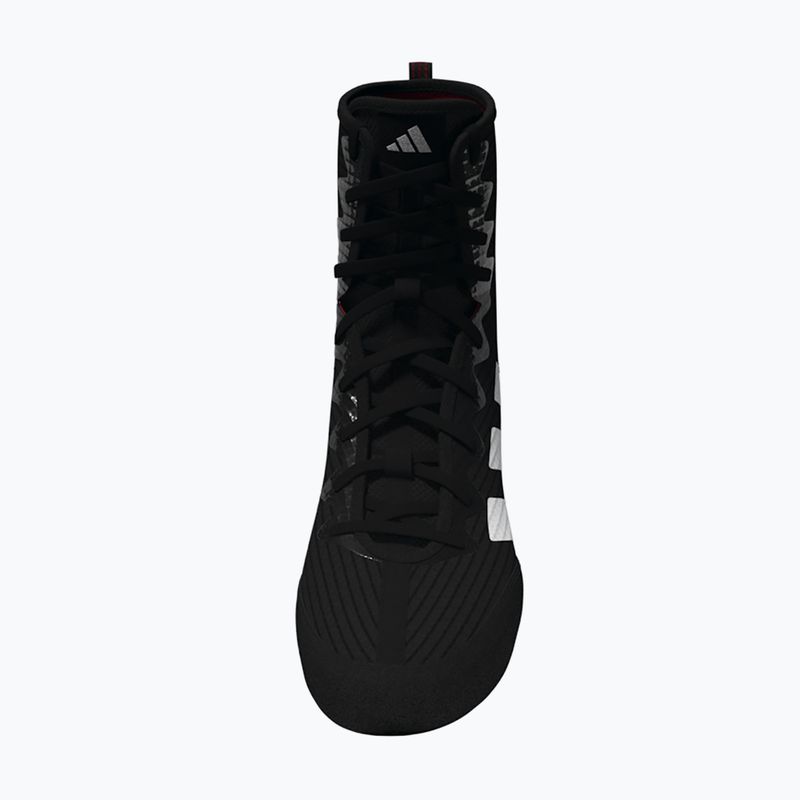 adidas Box Hog 4 core black/cloud white/pure ruby boxing shoes 5