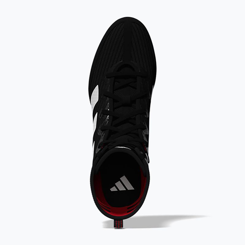 adidas Box Hog 4 core black/cloud white/pure ruby boxing shoes 7