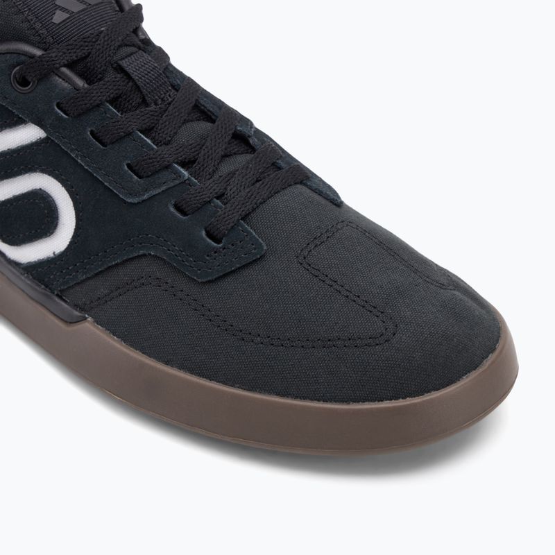 Men's adidas FIVE TEN Sleuth core black/core black/cloud white platform cycling shoes 7