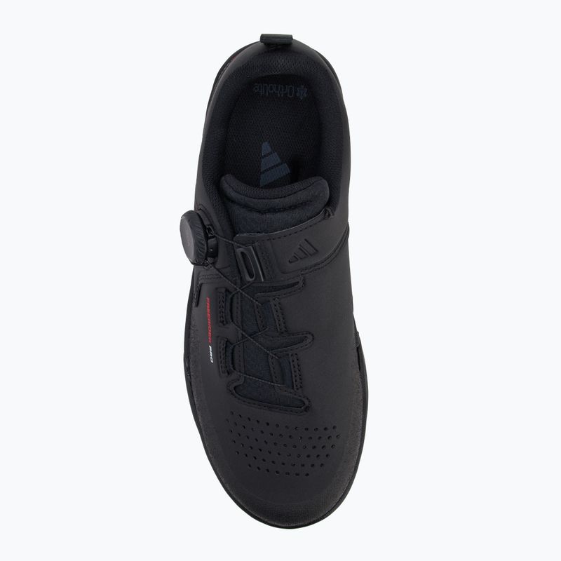 Men's adidas FIVE TEN Freerider Pro Boa core black/red/cloud white platform cycling shoes 5