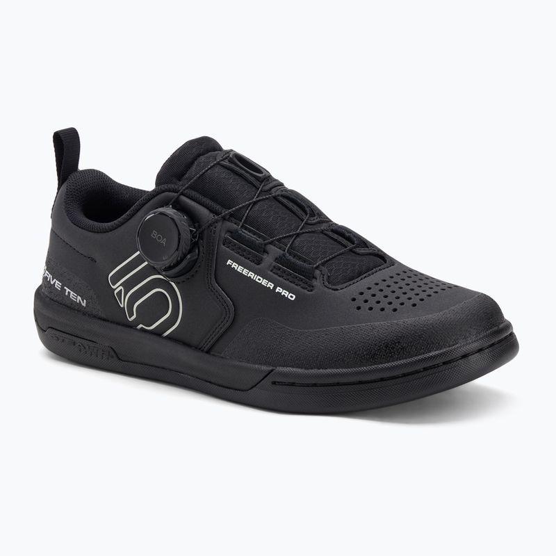 Women's platform cycling shoes adidas FIVE TEN Freerider Pro Boa W core black/linen green/white