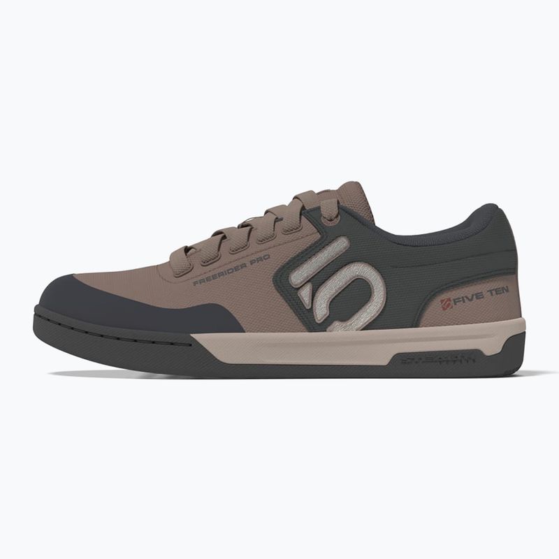 Women's cycling platform shoes adidas FIVE TEN Freerider Pro Canvas W warm clay/wonder taupe/grey 2