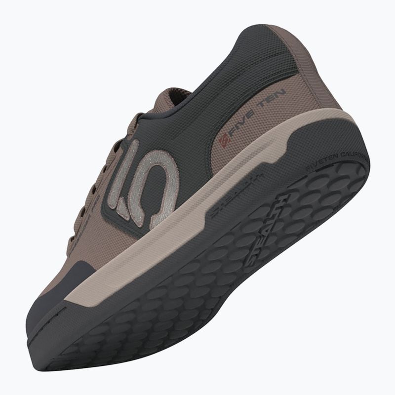 Women's cycling platform shoes adidas FIVE TEN Freerider Pro Canvas W warm clay/wonder taupe/grey 5