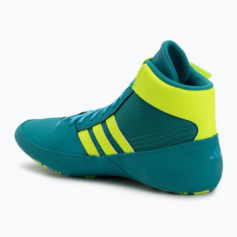 Boxing shoes adidas HVC purple team/lucid lemon/signal cyan 3
