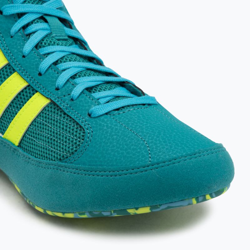 Boxing shoes adidas HVC purple team/lucid lemon/signal cyan 7