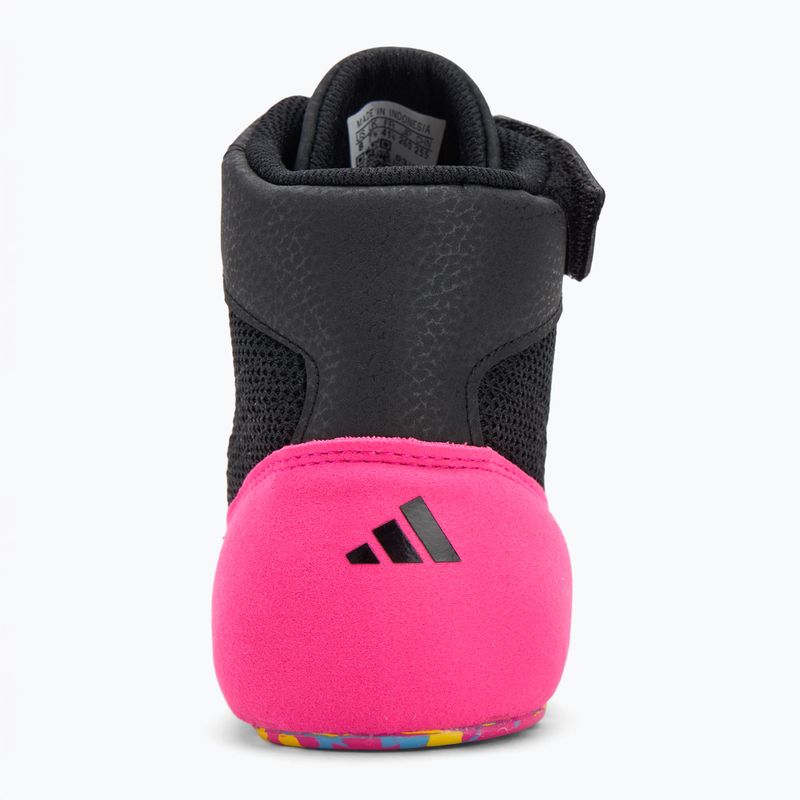 Boxing shoes adidas HVC core black/signal cyan/yellow 6