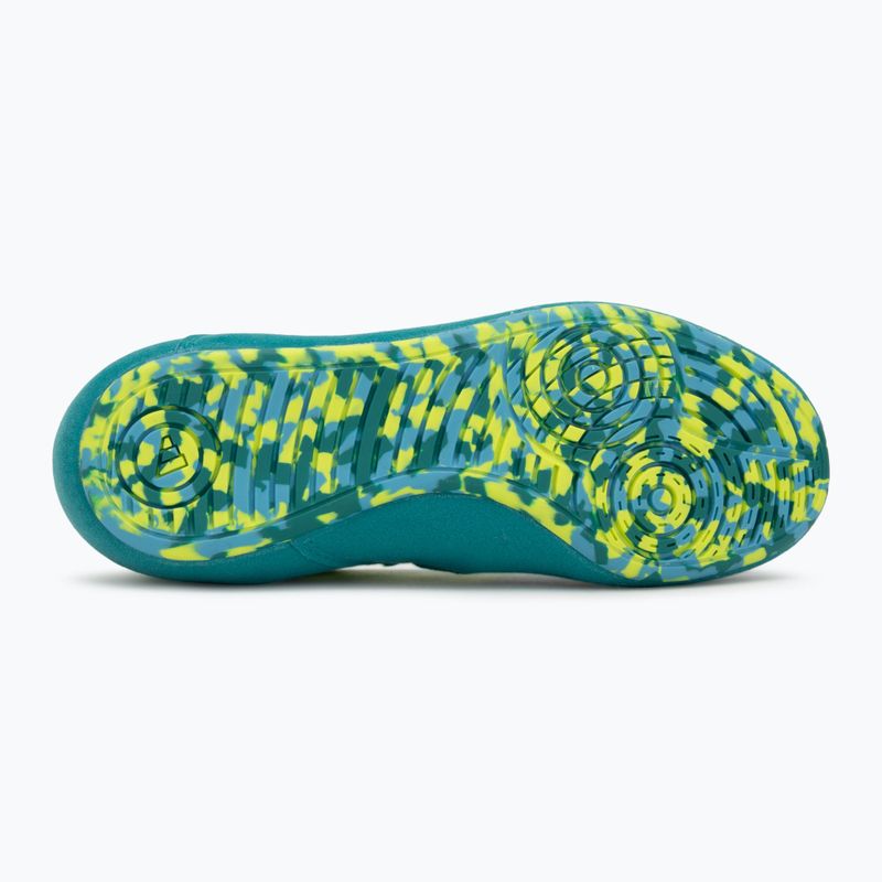 Kids' wrestling shoes adidas Havoc team purple/lucid lemon/signal cyan 4