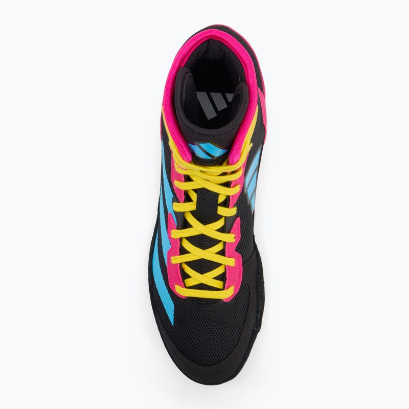 Boxing shoes adidas Adizero black/signal cyan/shock pink 5